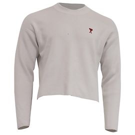 Pull Ami Ami de Cœur en coton blanc Blanc Écru