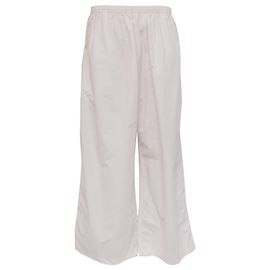 Pantalones anchos con cordón Acne Studios en algodón blanco Otro Impresión de pitón