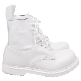 Maison Martin Margiela Botas Biker 1460 Mm6 Maison Margiela x Dr. Martens em couro branco Branco