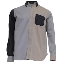 Camicia Oxford Loewe patchwork in cotone multicolore Altro Stampa python