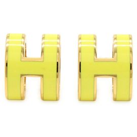 Hermès Brincos Hermes Pop H Amarelo