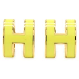 Hermès Hermes Pop H Ohrringe Gelb