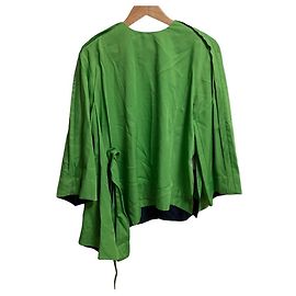 Autre Marque CYCLAS Rayon Silk Pullover Green