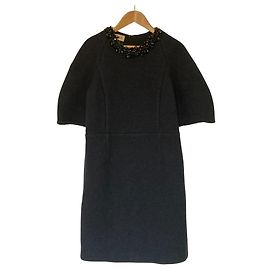 Marni Strickkleid Blau Navy Blau Marineblau