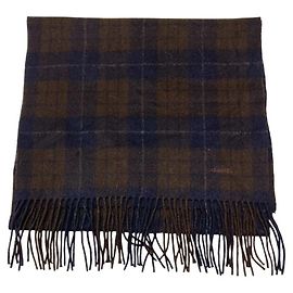 Sciarpa in cashmere Hermès Marrone Blu navy