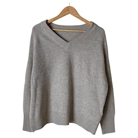 Autre Marque IENA Woll-Kaschmir-Strickpullover Beige