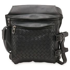 Borsello da vita in pelle Bottega Veneta Nero