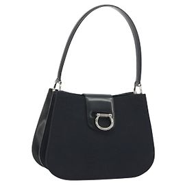 Céline Sac à bandoulière CELINE en toile noire et argent, authentique, code article ep15292. Autre