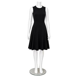 Diane von Furstenberg Robe Ajustée et Évasée sans Manches - Noir Noir