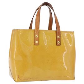 LOUIS VUITTON Monogram Vernis Reade PM Handtasche Beige M91144 LV Auth BA15116 Beige