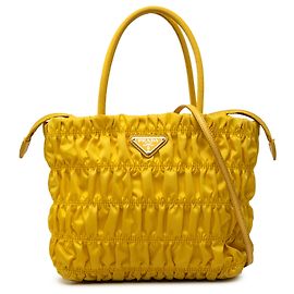 Borsa Prada Tessuto Gaufre gialla Giallo