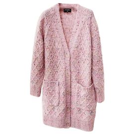 Chanel Strickpullover Rosa Wolle Pink
