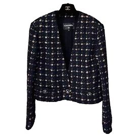 Chanel Tweed Top Multi Color Size 34 Multiple colors