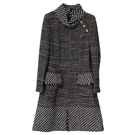 Vestido Chanel de lã Multicor