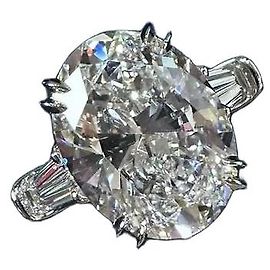 Harry Winston Platinum Diamond Ring 5.05 ct Multiple colors