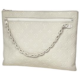 Borsa a pochette A4 Louis Vuitton da uomo in Ivory Crudo