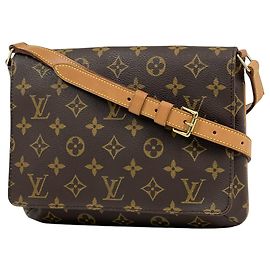 Bolsa de Ombro Louis Vuitton Musette Tango Marrom Monograma