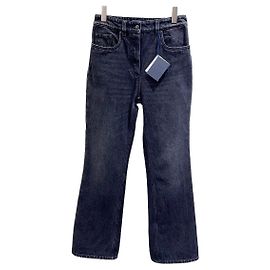 Vaqueros Prada de Denim con Parche Logo Triangular Multicolor