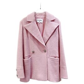 Chanel Pink Tweed Jacket Size 36 Multiple colors