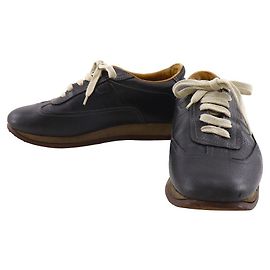 Hermès Quick41 1/2 Leder-Sneaker Schwarz