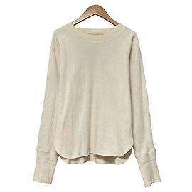 Autre Marque KURO MILITARY RIB OVERSIZED OPENED BACK L/S TEE Other Cream