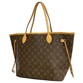 Saco Tote Louis Vuitton Monogram Neverfull MM Marrom