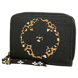 Portamonete Zippy Louis Vuitton Monogram Jungle Nero Giallo