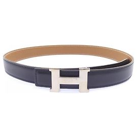 Hermès Cinto Hermes Mini Constance 24mm Marrom Preto