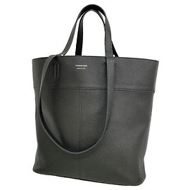 Salvatore Ferragamo Black Leather Tote Bag Black