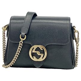 Sac à épaule Gucci Interlocking G Noir