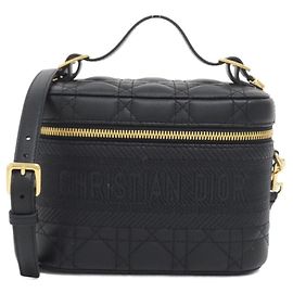Christian Dior Travel Small Vanity Handbag Black
