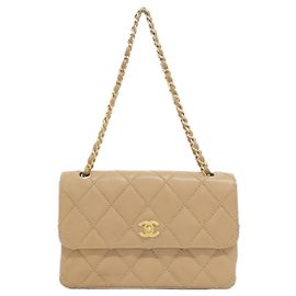 Bolsa de Ombro Chanel Wild Stitch Line 14687 Bege