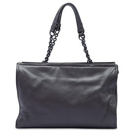 Bottega Veneta Purple Nappa Chain Tote Purple Dark purple