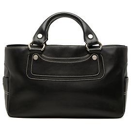 Céline Sac à main Celine Boogie en cuir noir Noir