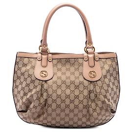 Gucci Beige GG Canvas Scarlett Tote Beige