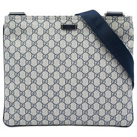Bolsa Tiracolo Gucci Beige GG Supreme Bege