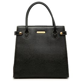 Burberry Black Leather Handbag Black