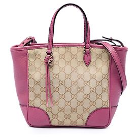 Bolsa Gucci Bree Small em lona GG bege Bege