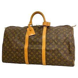 Bolsa Louis Vuitton Boston Monogram Keepall 55 Marrom