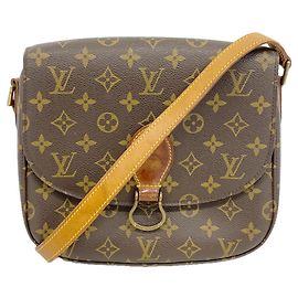 Borsa a tracolla Louis Vuitton Monogram Saint Cloud GM Marrone