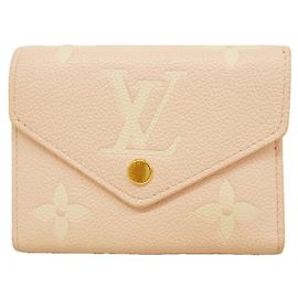 Louis Vuitton Rose Tri-fold Wallet Brown