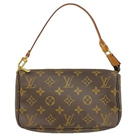 Louis Vuitton Monogram Pochette Accessoires Pouch Marron