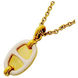 Hermès Collar Hermes Mini Maillon PM Dorado Crudo