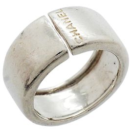 Chanel Sterling Silver 925 Band Ring Other