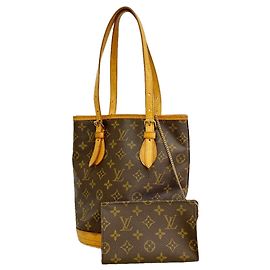 Saco Tote Louis Vuitton Monogram Bucket PM Marrom