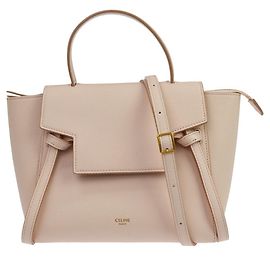Céline Cinturón Celine Leather Micro Rosa