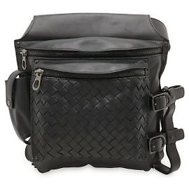 Borsa a vita Bottega Veneta Intrecciato Nero