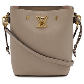 Louis Vuitton Borsa a secchiello Nano Lockme Marrone Beige