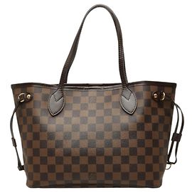 Sac à main Louis Vuitton Damier Neverfull PM Marron