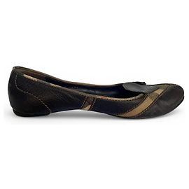 Burberry brown leather ballet flats Brown